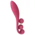 Satisfyer Tri Ball 1 - wibrator wielofunkcyjny ładowany - czerwony