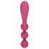 Satisfyer Tri Ball 1 - wibrator wielofunkcyjny ładowany - czerwony