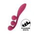 Satisfyer Tri Ball 1 - wibrator wielofunkcyjny ładowany - czerwony