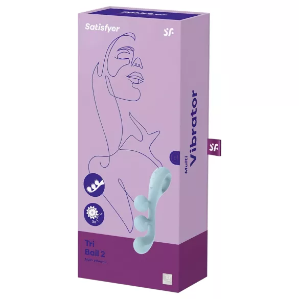 Satisfyer Tri Ball 2 - wibrator wielofunkcyjny - miętowy