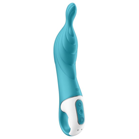 Satisfyer A-Mazing 2 - akumulatorowy wibrator na punkt A (turkusowy)