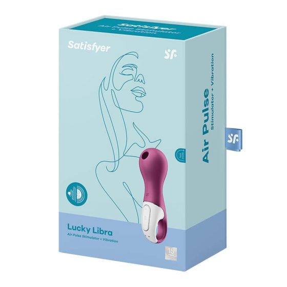 Satisfyer Lucky Libra - ładowalny, wodoodporny wibrator łechtaczkowy (fioletowy)
