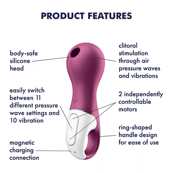 Satisfyer Lucky Libra - stymulator łechtaczki na fale powietrzne - fioletowy