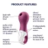 Satisfyer Lucky Libra - stymulator łechtaczki na fale powietrzne - fioletowy