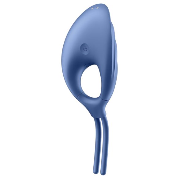 Satisfyer Swordsman - akumulatorowy, wibrujący pierścień na penisa (niebieski)