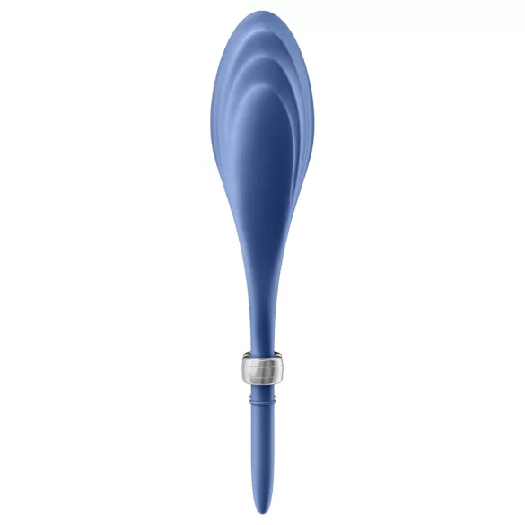 Satisfyer Duelist - wibrujący pierścień na penisa z akumulatorem (niebieski)