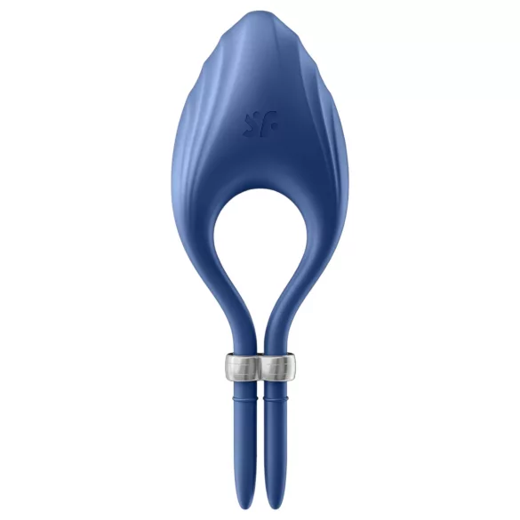 Satisfyer Duelist - wibrujący pierścień na penisa z akumulatorem (niebieski)