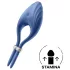 Satisfyer Duelist - wibrujący pierścień na penisa z akumulatorem (niebieski)