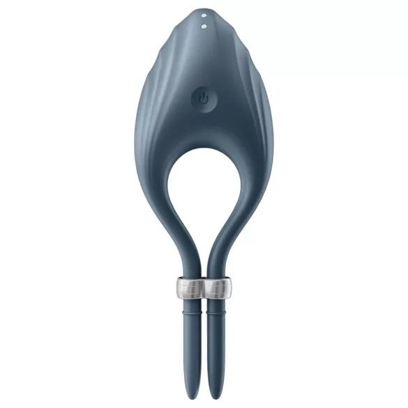 Satisfyer Duelist - pierścień wibrujący na penisa akumulatorowy szary