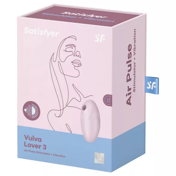 Satisfyer Vulva Lover 3 - stymulator łechtaczki pulsacyjny bezprzewodowy różowy