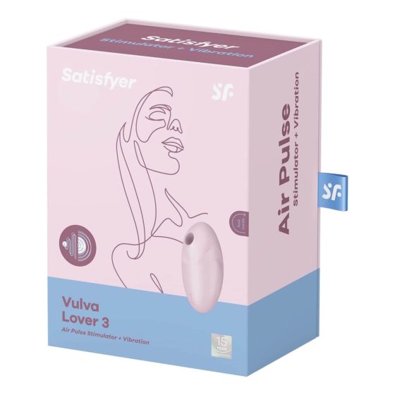 Satisfyer Vulva Lover 3 - ładowalny, powietrzny stymulator łechtaczki (różowy)