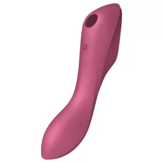   Satisfyer Curvy Trinity 3 - wibrator 2w1 z falami powietrza - czerwony