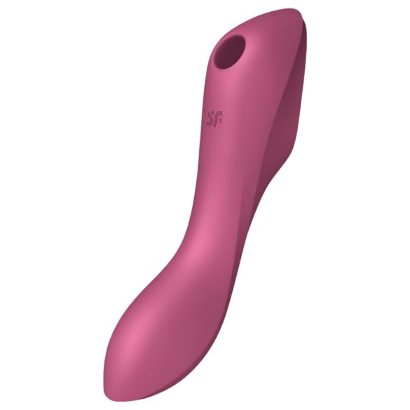 Satisfyer Curvy Trinity 3 - falowy wibrator 2w1 (czerwony)