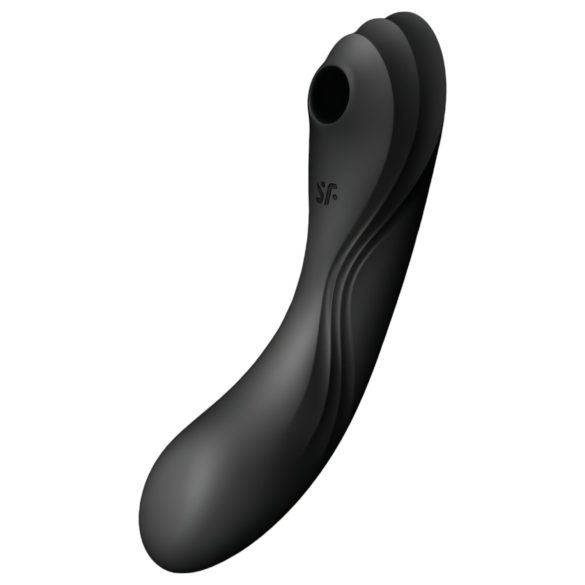 Satisfyer Curvy Trinity 4 - falowy wibrator 2w1 (czarny)
