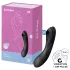 Satisfyer Curvy Trinity 4 - wibrator 2w1 z falami powietrznymi (czarny)
