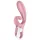 Satisfyer Hug Me - wibrator z uchwytem na łechtaczkę sterowany aplikacją (różowy)