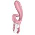 Satisfyer Hug Me - inteligentny wibrator z ramieniem na łechtaczkę (różowy)