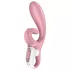 Satisfyer Hug Me - wibrator z uchwytem na łechtaczkę sterowany aplikacją (różowy)