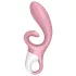 Satisfyer Hug Me - wibrator z uchwytem na łechtaczkę sterowany aplikacją (różowy)