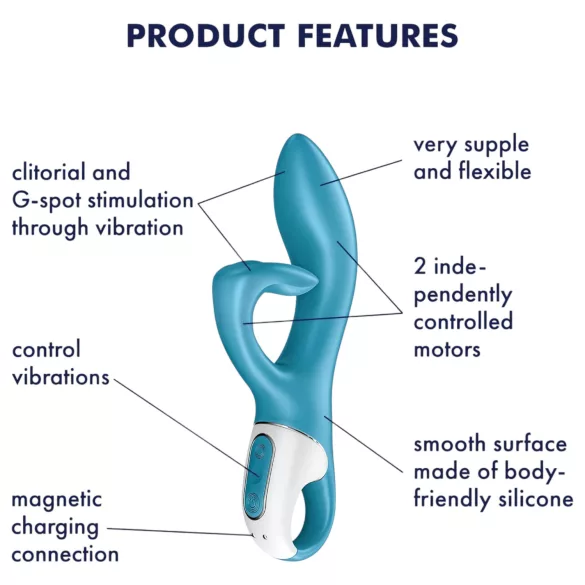 Satisfyer Embrace Me - wibrator z ramieniem do łechtaczki - akumulatorowy