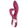 Satisfyer Embrace Me - akumulatorowy wibrator z uchwytem, czerwony