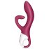 Satisfyer Embrace Me - akumulatorowy wibrator z uchwytem, czerwony