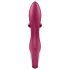 Satisfyer Embrace Me - akumulatorowy wibrator z uchwytem, czerwony