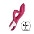 Satisfyer Embrace Me - akumulatorowy wibrator z uchwytem, czerwony