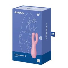   Satisfyer Threesome 3 - wibrator łechtaczkowy z akumulatorem (różowy)