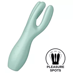   Satisfyer Threesome 3 - akumulatorowy wibrator łechtaczkowy (miętowy)