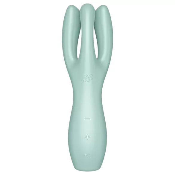 Satisfyer Threesome 3 - akumulatorowy wibrator łechtaczkowy (miętowy)