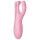 Satisfyer Threesome 4 - wibrujący stymulator łechtaczki sterowany aplikacją (różowy)