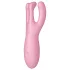Satisfyer Threesome 4 - wibrujący stymulator łechtaczki sterowany aplikacją (różowy)