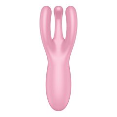   Satisfyer Threesome 4 - inteligentny wibrator łechtaczkowy z możliwością ładowania (różowy)