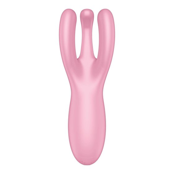 Satisfyer Threesome 4 - inteligentny wibrator łechtaczkowy z możliwością ładowania (różowy)
