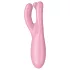 Satisfyer Threesome 4 - wibrujący stymulator łechtaczki sterowany aplikacją (różowy)