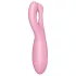 Satisfyer Threesome 4 - wibrujący stymulator łechtaczki sterowany aplikacją (różowy)