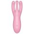 Satisfyer Threesome 4 - inteligentny wibrator łechtaczkowy (różowy)
