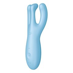   Satisfyer Threesome 4 - inteligentny wibrator łechtaczkowy z możliwością ładowania (niebieski)