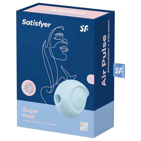 Satisfyer Sugar Rush - wibrator do łechtaczki z falami powietrza - niebieski