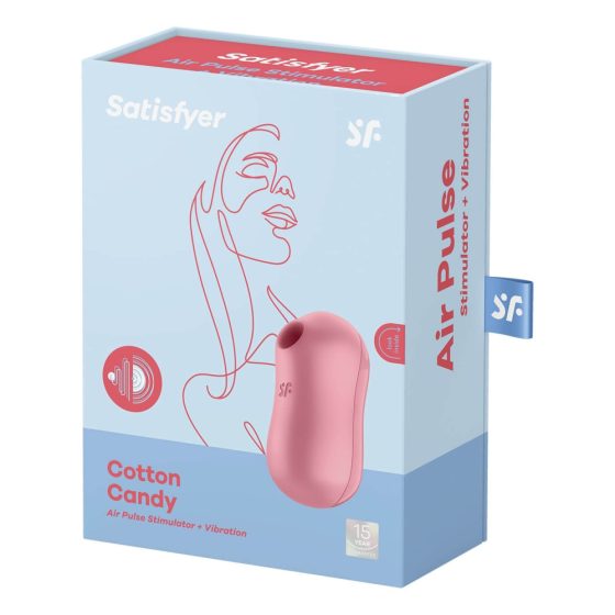 Satisfyer Cotton Candy - akumulatorowy wibrator łechtaczkowy (koralowy)