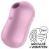 Satisfyer Cotton Candy - bezprzewodowy wibrujący masażer łechtaczki (fioletowy)