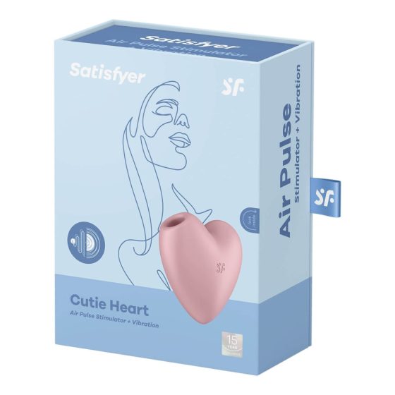 Satisfyer Cutie Heart - bezprzewodowy wibrator łechtaczkowy z falą powietrzną (różowy)