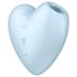 Satisfyer Cutie Heart - akumulatorowy stymulator łechtaczkowy z falami powietrza (niebieski)