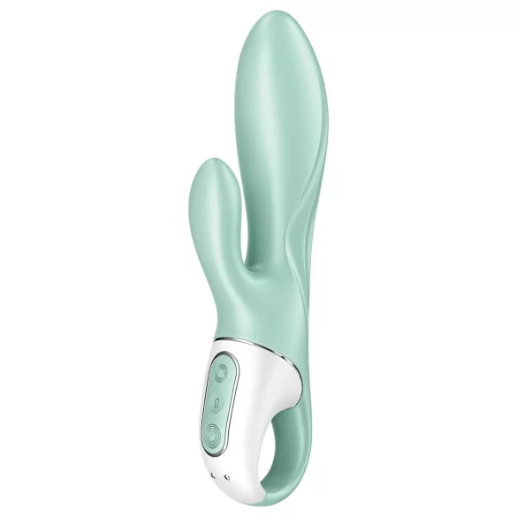 Satisfyer Air Pump Bunny 5 - sterowany aplikacją pompowany wibrator (miętowy)