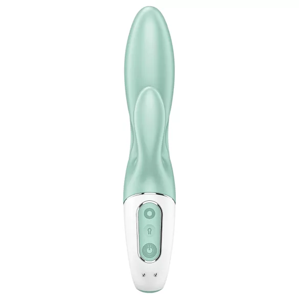 Satisfyer Air Pump Bunny 5 - sterowany aplikacją pompowany wibrator (miętowy)