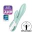 Satisfyer Air Pump Bunny 5 - inteligentny wibrator pompujący (mięta)