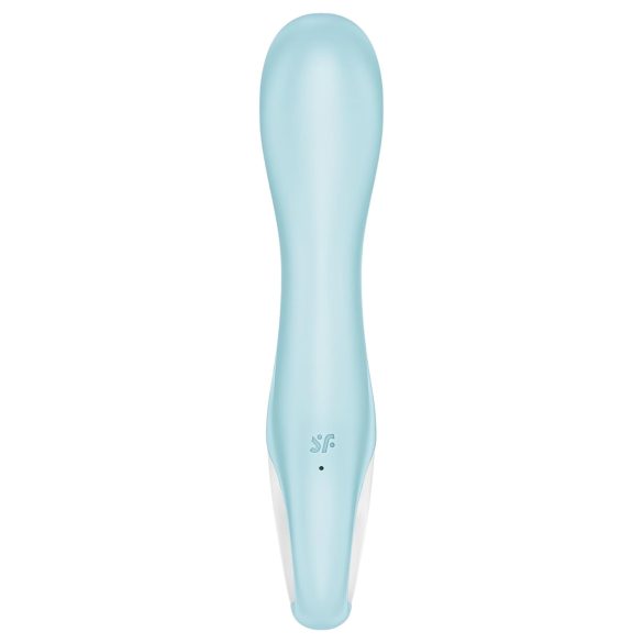Satisfyer - wibrujący stymulator z funkcją pompowania - silikon - niebieski