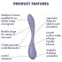 Satisfyer G-spot Flex 5 - inteligentny wibrator punktu G (fioletowy)