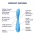 Satisfyer G-spot Flex 4 - wibrujący stymulator punktu G sterowany aplikacją (turkusowy)